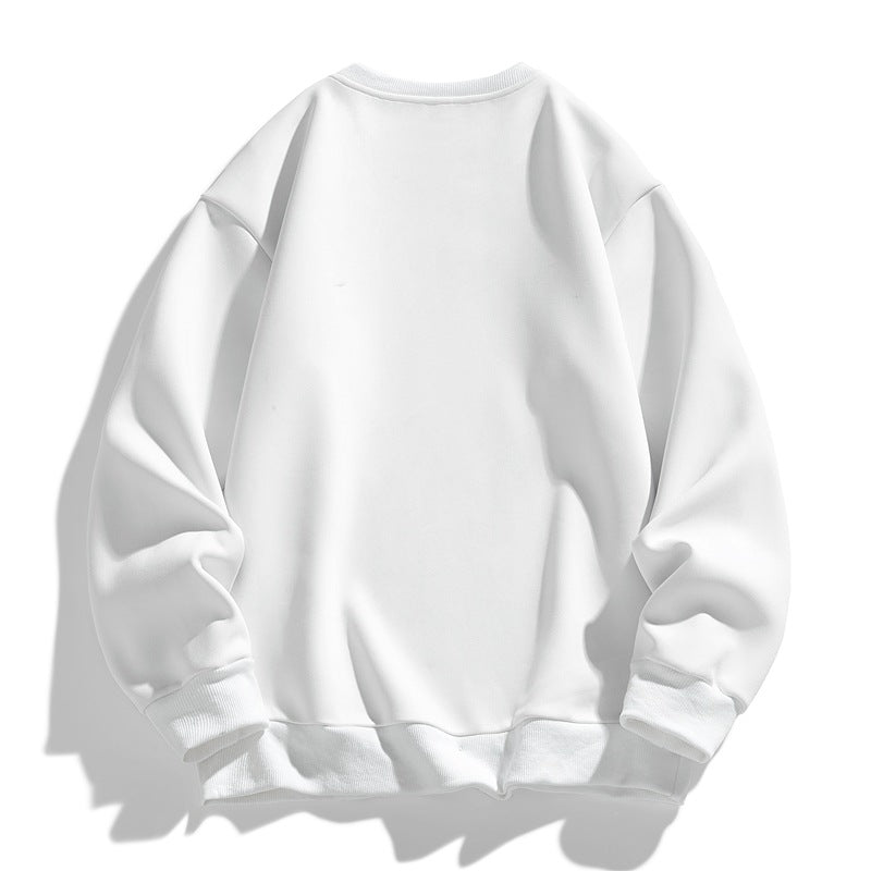 Unisex Oversize‑Sweatshirt mit Pinsel‑Print & geripptem Saum Drune