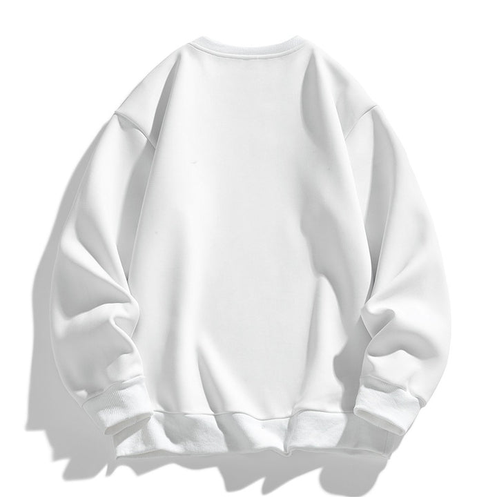 Unisex Oversize‑Sweatshirt mit Pinsel‑Print & geripptem Saum Drune