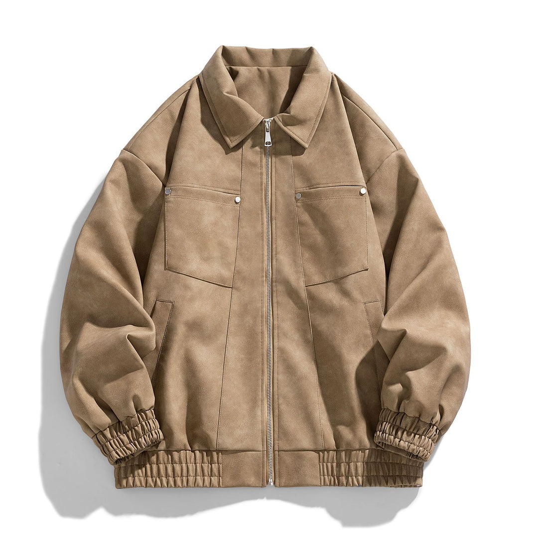 Herren Modische Übergangsjacke mit elastischen Bündchen Drune