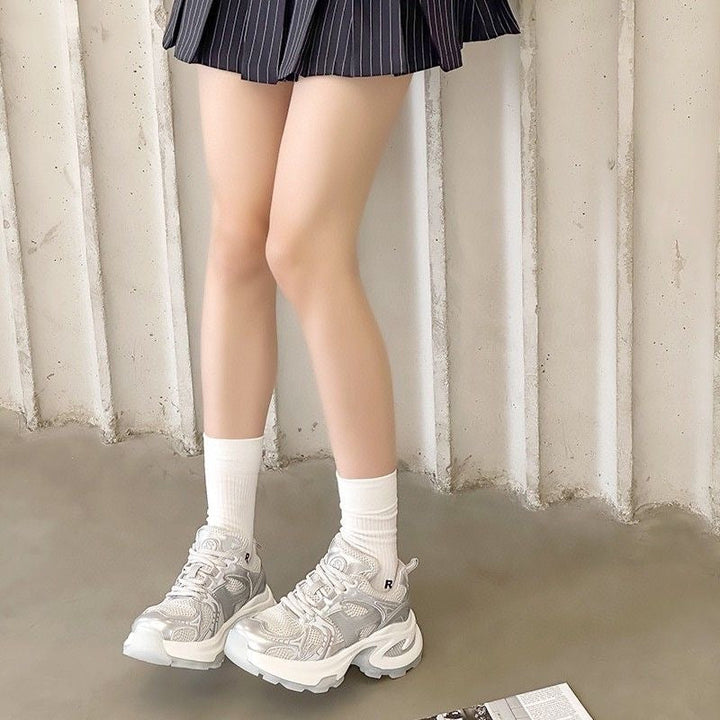 Damen Sportliche Sneakers mit atmungsaktivem Obermaterial und dämpfender Sohle Drune