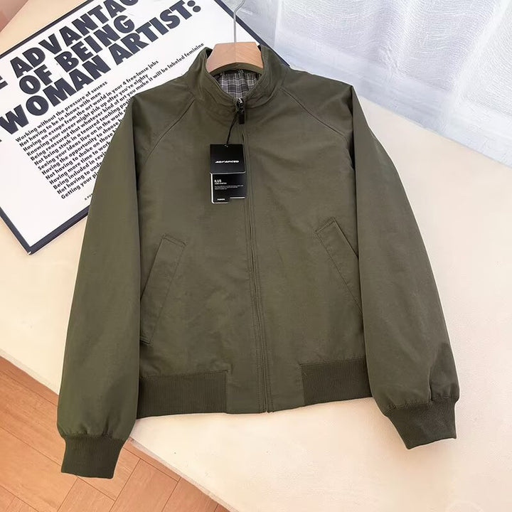 Damen modische Übergangsjacke mit hohem Kragen und praktischen Taschen Drune