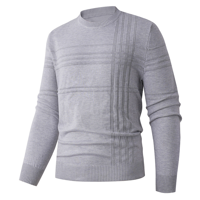 Herren feiner Strickpullover mit strukturiertem Design Drune