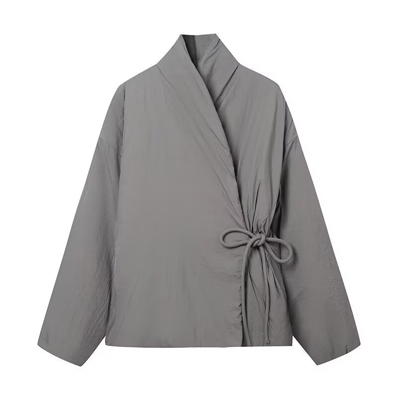 Damen Wickeljacke mit authentischem Design Drune