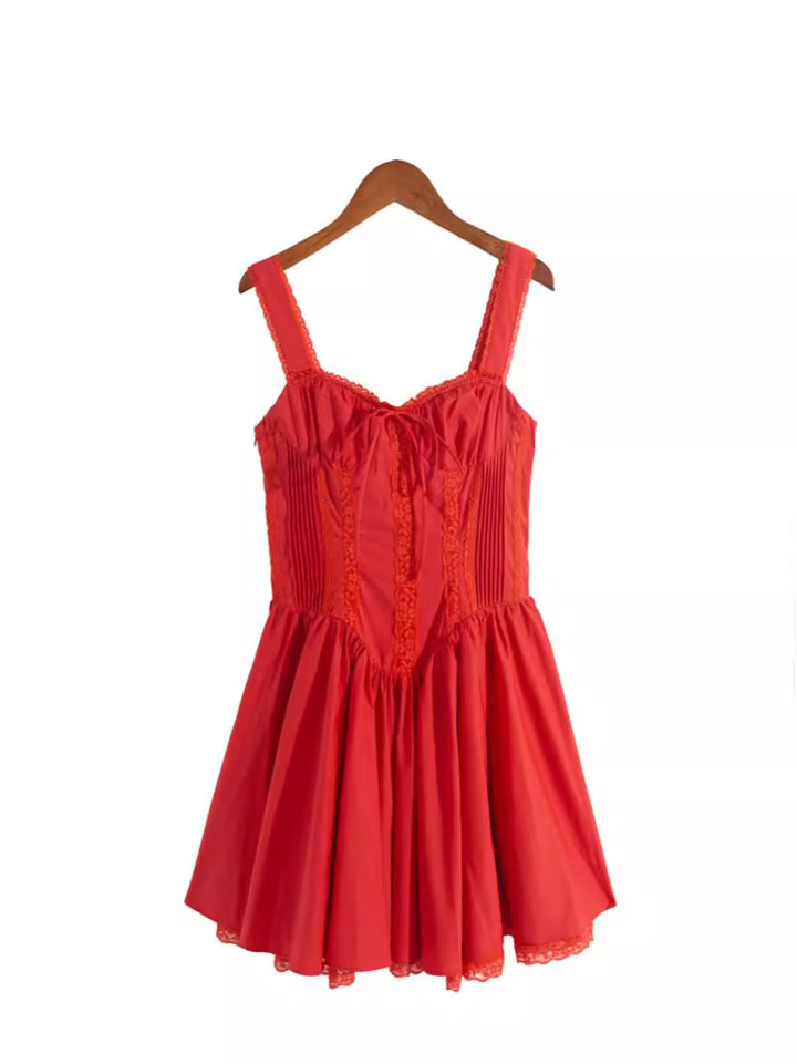 Damen Verspieltes Minikleid mit Rüschendetails Drune