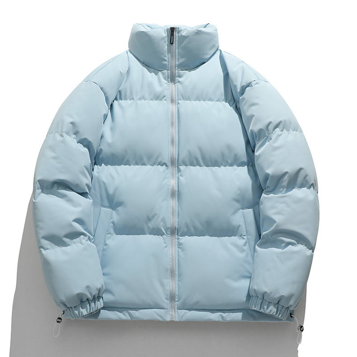 Unisex Wattierte Stepp-Übergangsjacke mit hohem Kragen und verstellbarem Saum Drune