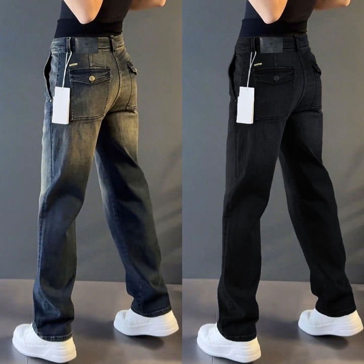Damen Modische Hohe Taille Jeans Drune