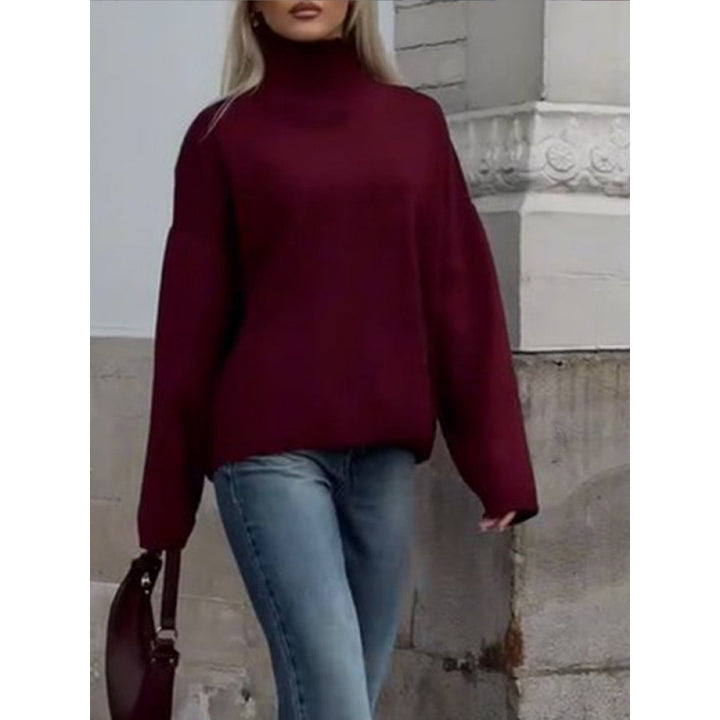 Damen modischer Oversized Pullover mit lässigem Schnitt und weichem Material Drune