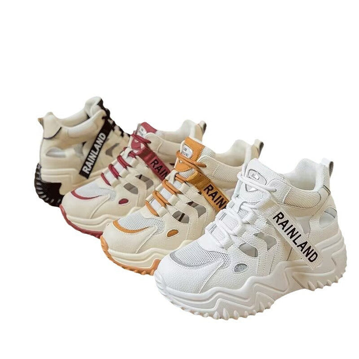 Damen Sportliche Hochschaft Sneaker mit strapazierfähiger Sohle Drune