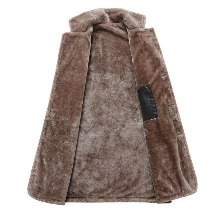 Herren Elegante Lederjacke mit weichem Innenfutter Drune