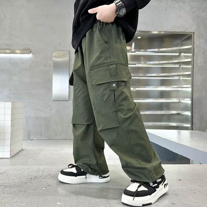 Unisex weite Cargo-Hose mit praktischen Taschen Drune