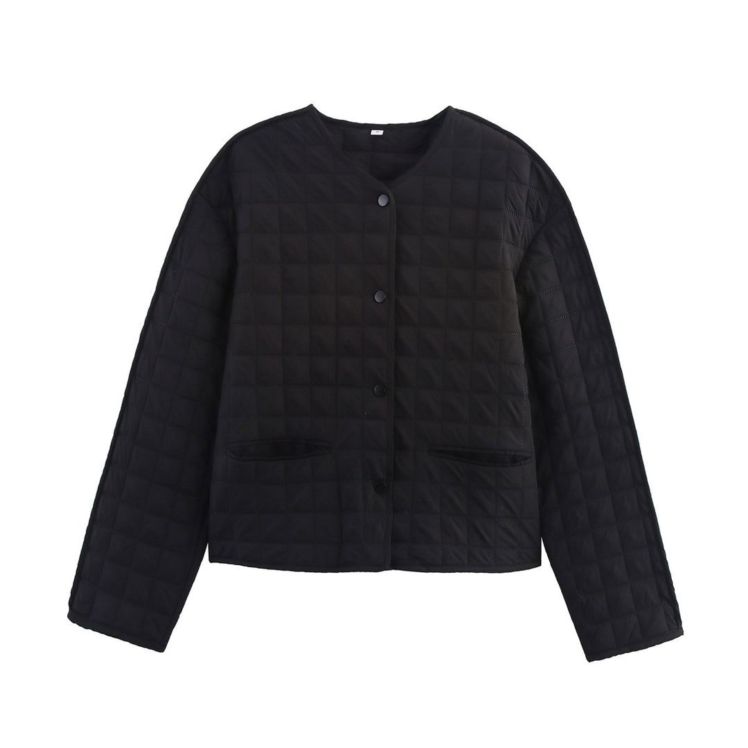 Damen gesteppte Übergangsjacke mit praktischen Taschen und modischem Design Drune