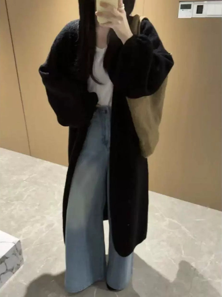 Damen Oversized Cardigan mit weichem Material Drune