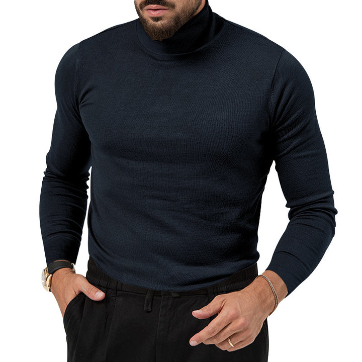Herren eleganter Rollkragenpullover aus softem Material Drune