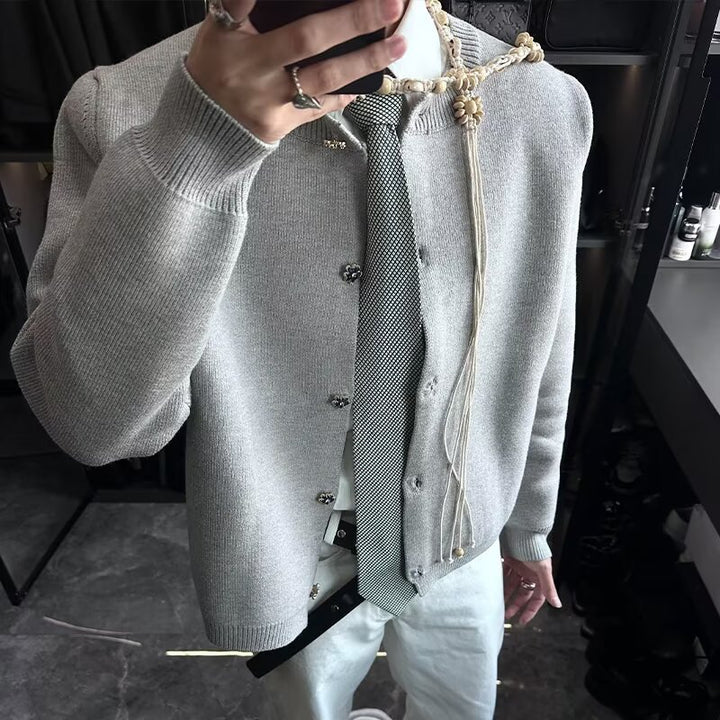 Herren Modischer Strickcardigan mit Knopfleiste Drune 1787964670