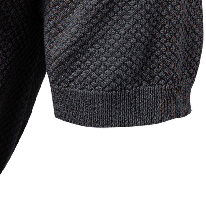 Herren Kurzärmliges Polo-Shirt mit strukturiertem Design Drune