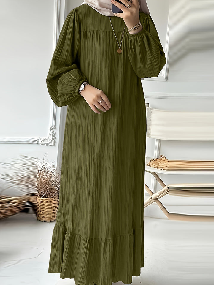 Damen Maxikleid aus leichtem Baumwollmischgewebe Drune
