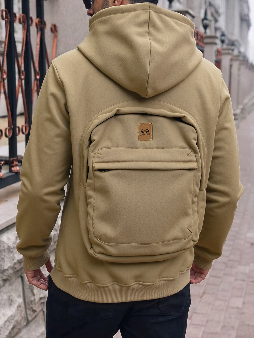 Herren Lässiger Kapuzenpullover mit praktischen Taschen Drune