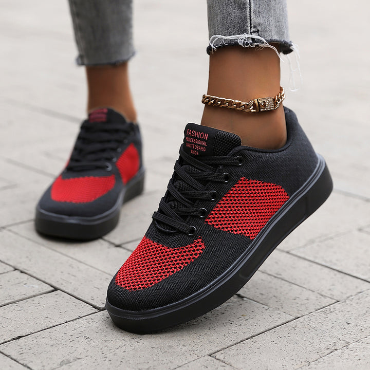 Unisex nan leichter urbaner Strick-Freizeit-Sneaker mit atmungsaktivem Obermaterial und flexibler Leichtsohle Drune