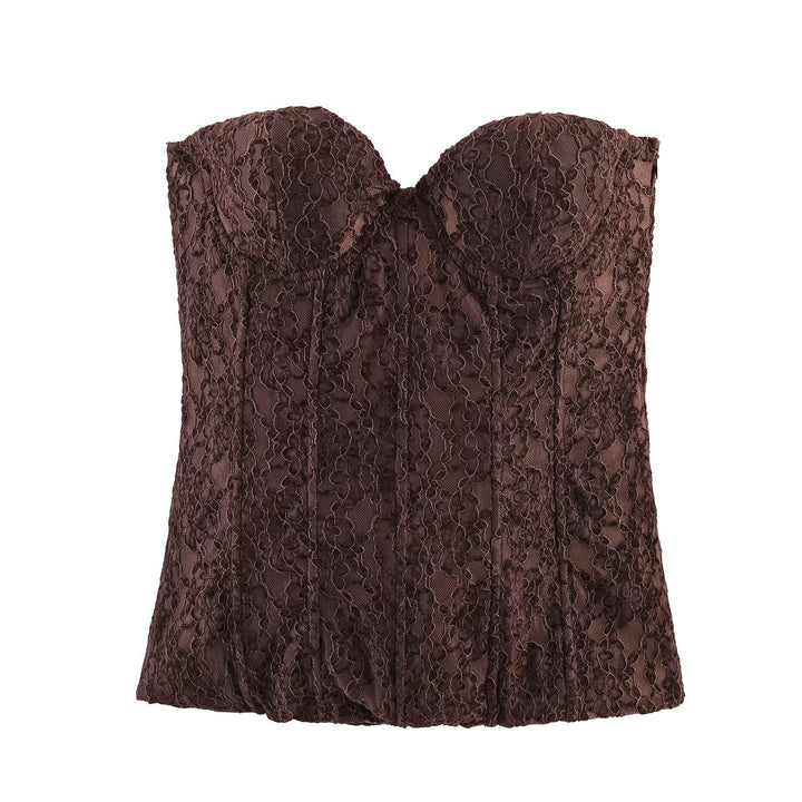 Damen Spitzen-Bustier mit verführerischem Design und eleganten Details Drune