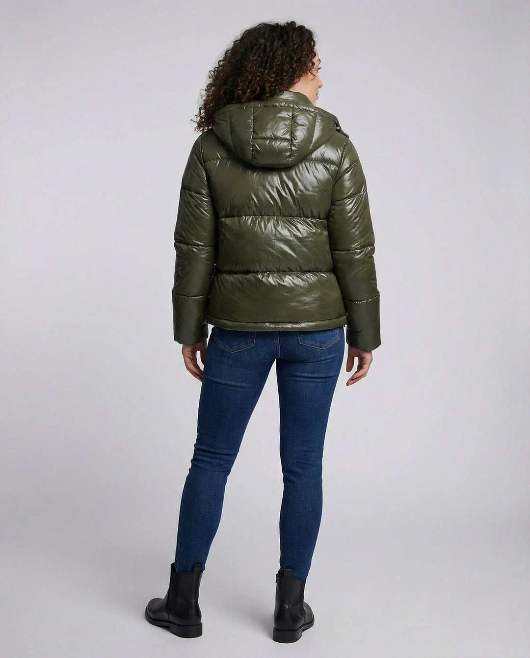 Damen Puffy Jacke Kapuze | Drune