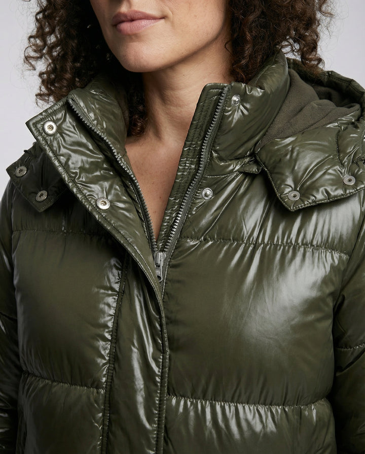 Damen Puffy Jacke Kapuze | Drune