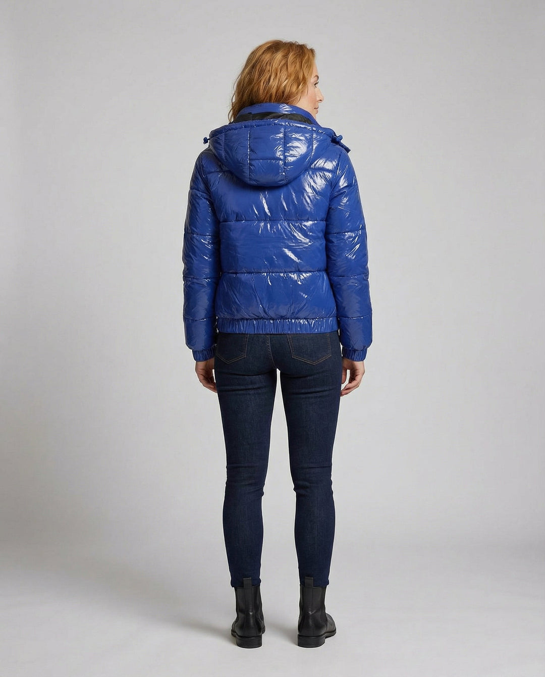 Hochglänzende Damen Steppjacke | Drune