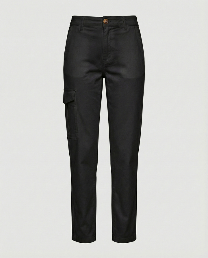 Cargohose Damen mit hohem Bund und Seitentaschen