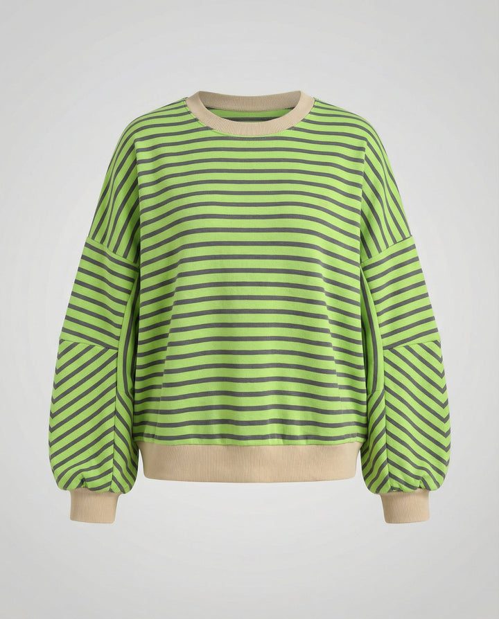 Boxy Sweatshirt Damen Gestreift | Drune