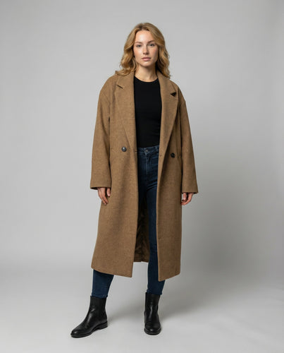 Eleganter Oversized Wollmantel Damen | Heidi-Mode