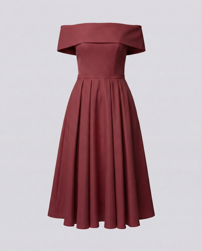 Vielseitiges trägerloses Satin-Kleid für Partys