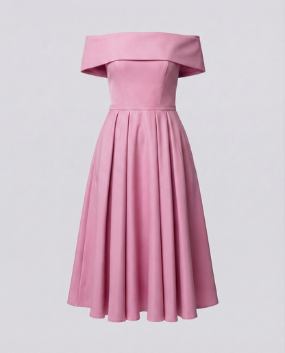 Vielseitiges trägerloses Satin-Kleid für Partys