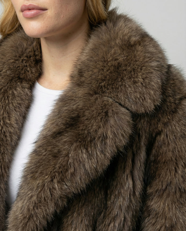 Luxuriöse Weiche Pelzjacke Damen | Heidi-Mode