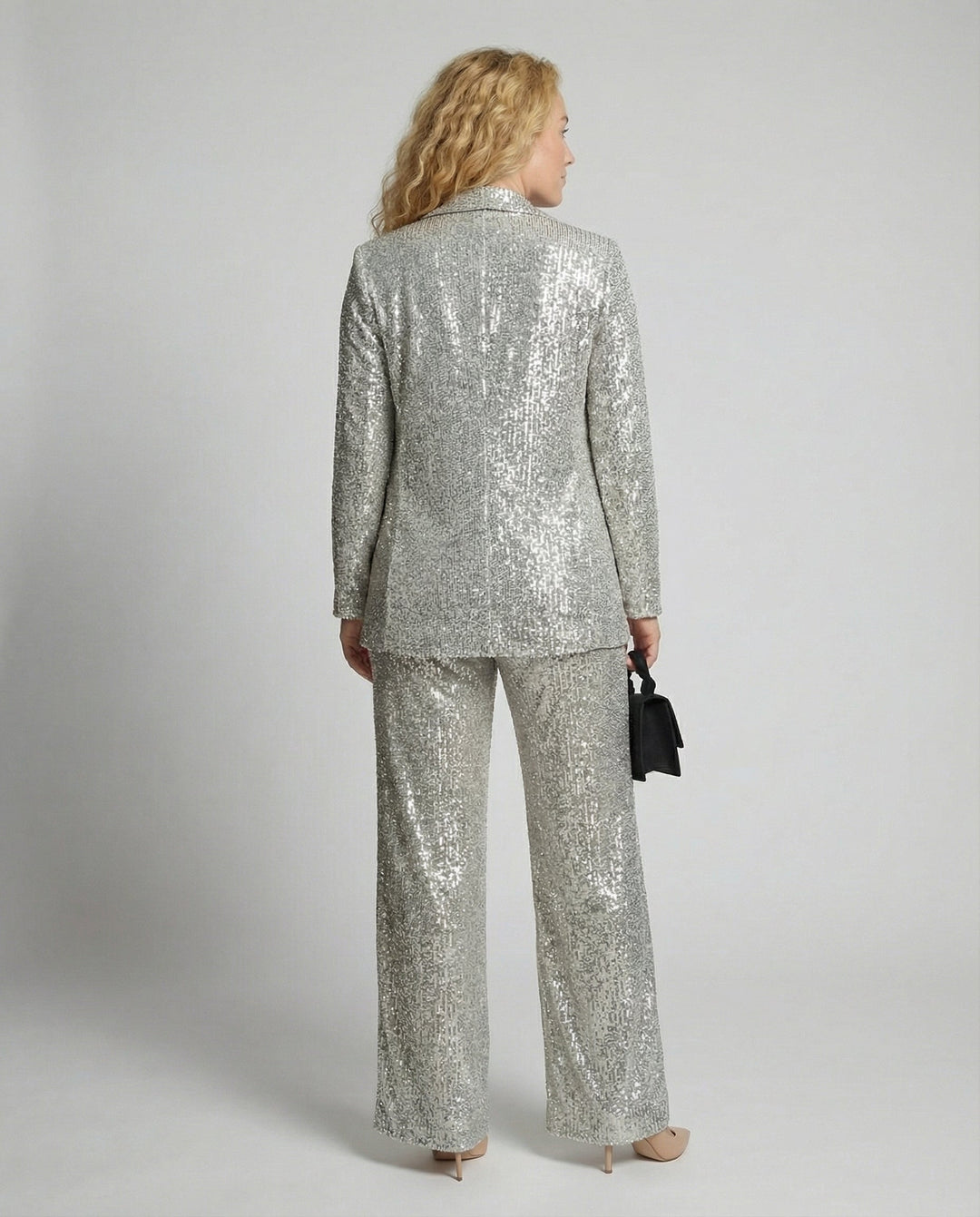 Glitzernder Eleganter Blazeranzug Damen | Drune