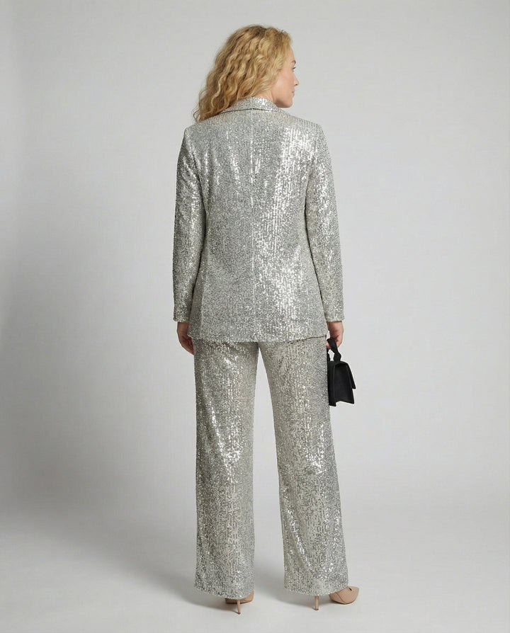 Glitzernder Eleganter Blazeranzug Damen | Drune