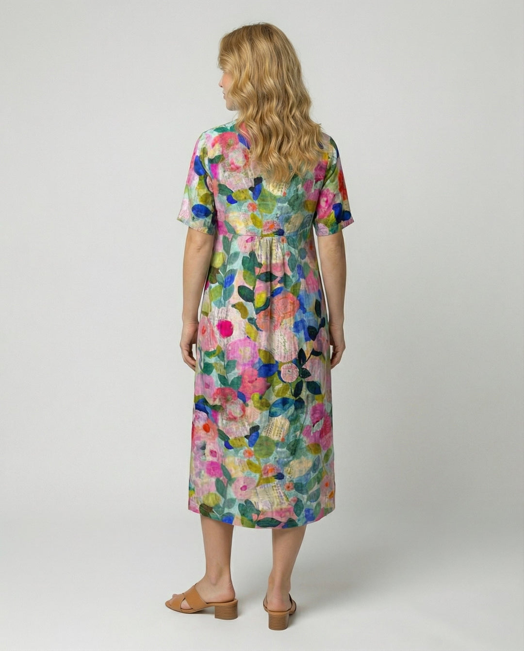 Luftiges Blumen Sommerkleid Damen Drune