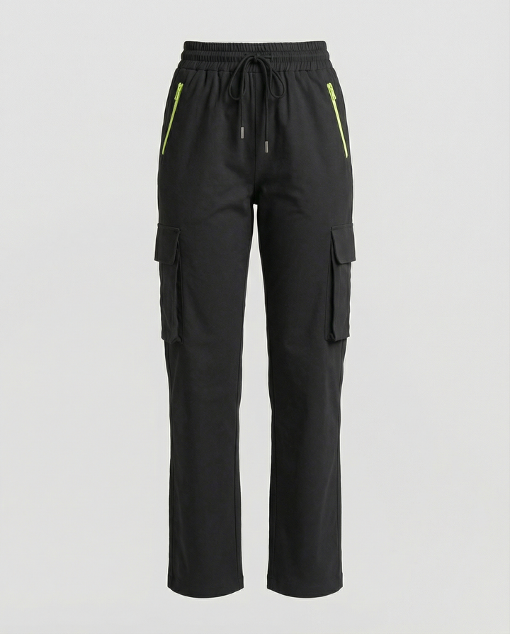 Cargohose Damen mit elastischem Bund und praktischen Taschen