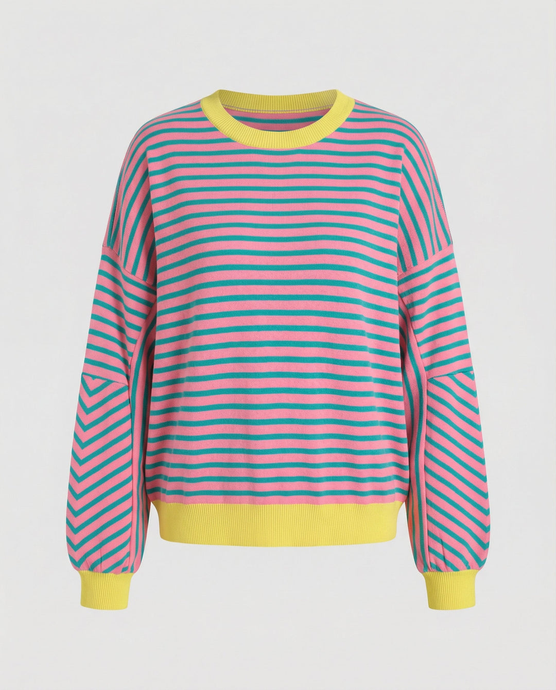 Boxy Sweatshirt Damen Gestreift | Drune