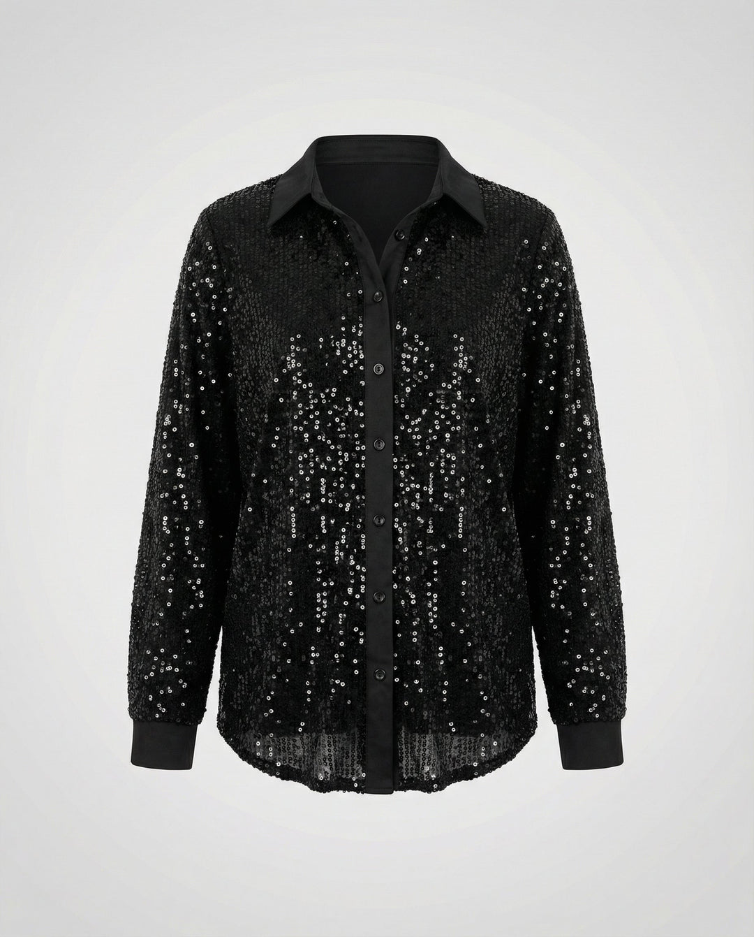 Glitzernde Damen Paillettenbluse | Drune