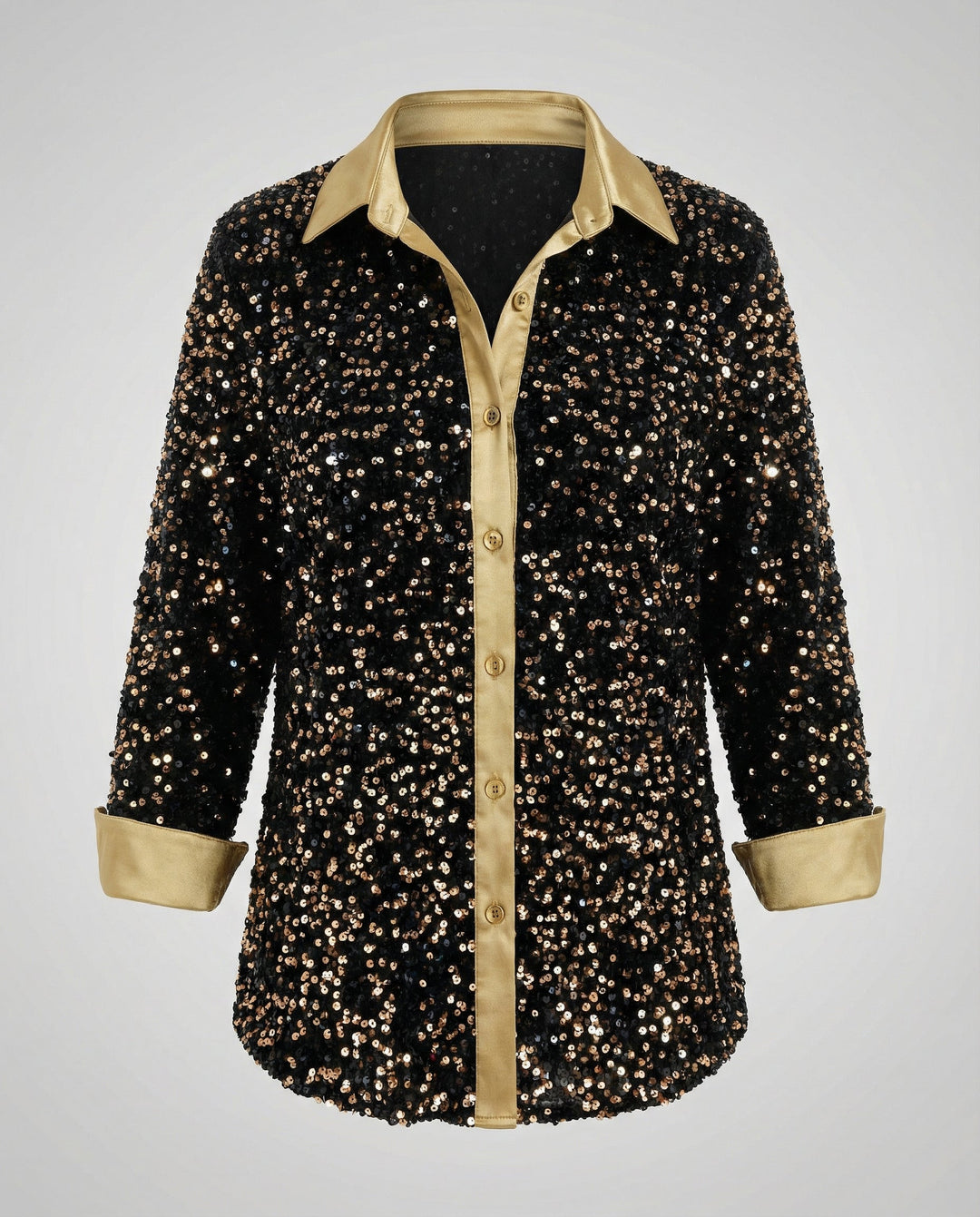 Glitzernde Damen Paillettenbluse | Drune
