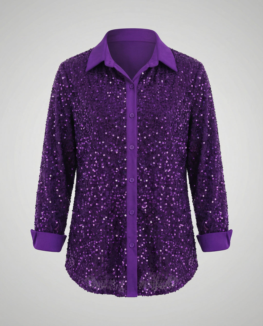 Glitzernde Damen Paillettenbluse | Drune
