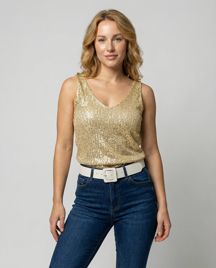 Glitzerndes Damen Oberteil | Drune