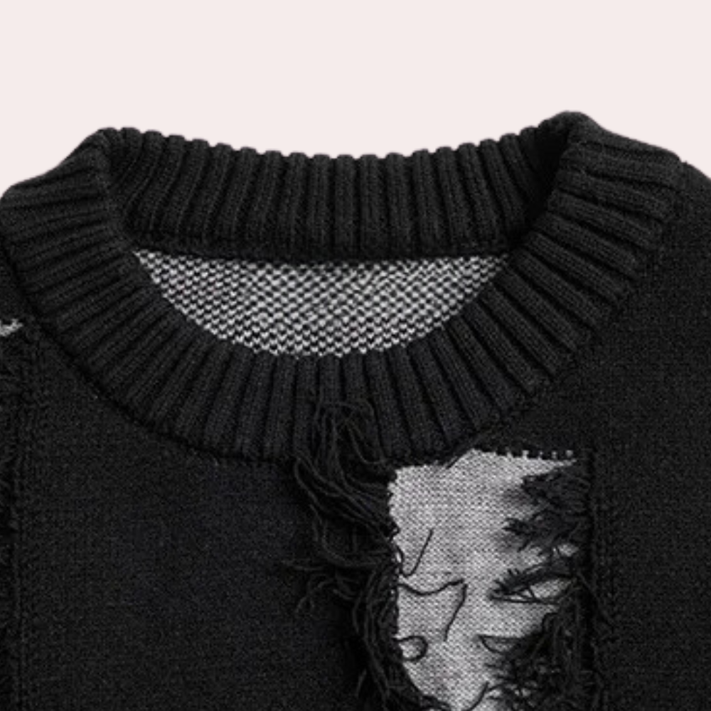 Drune | Herrenstrickjacke in Schwarz
