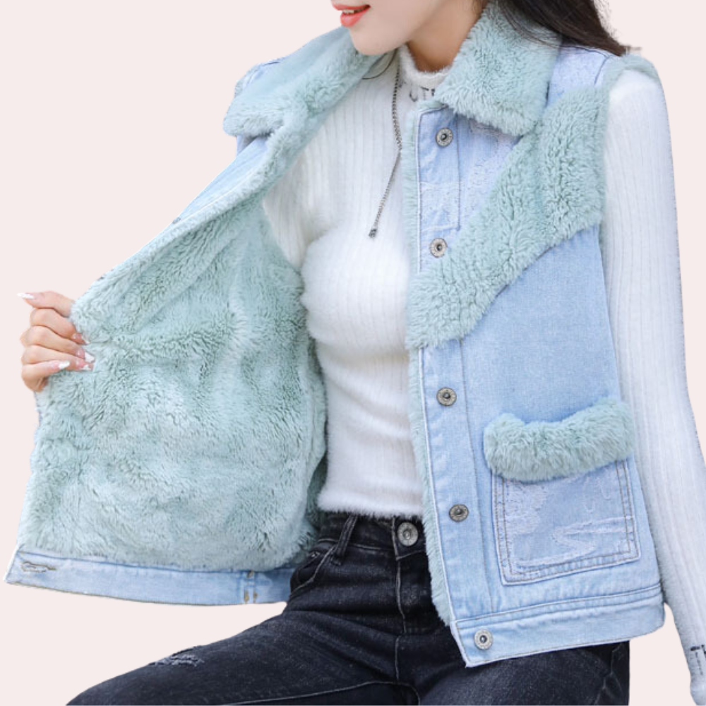 Drune | Warme, Bequeme Denim Winterjacke für Damen