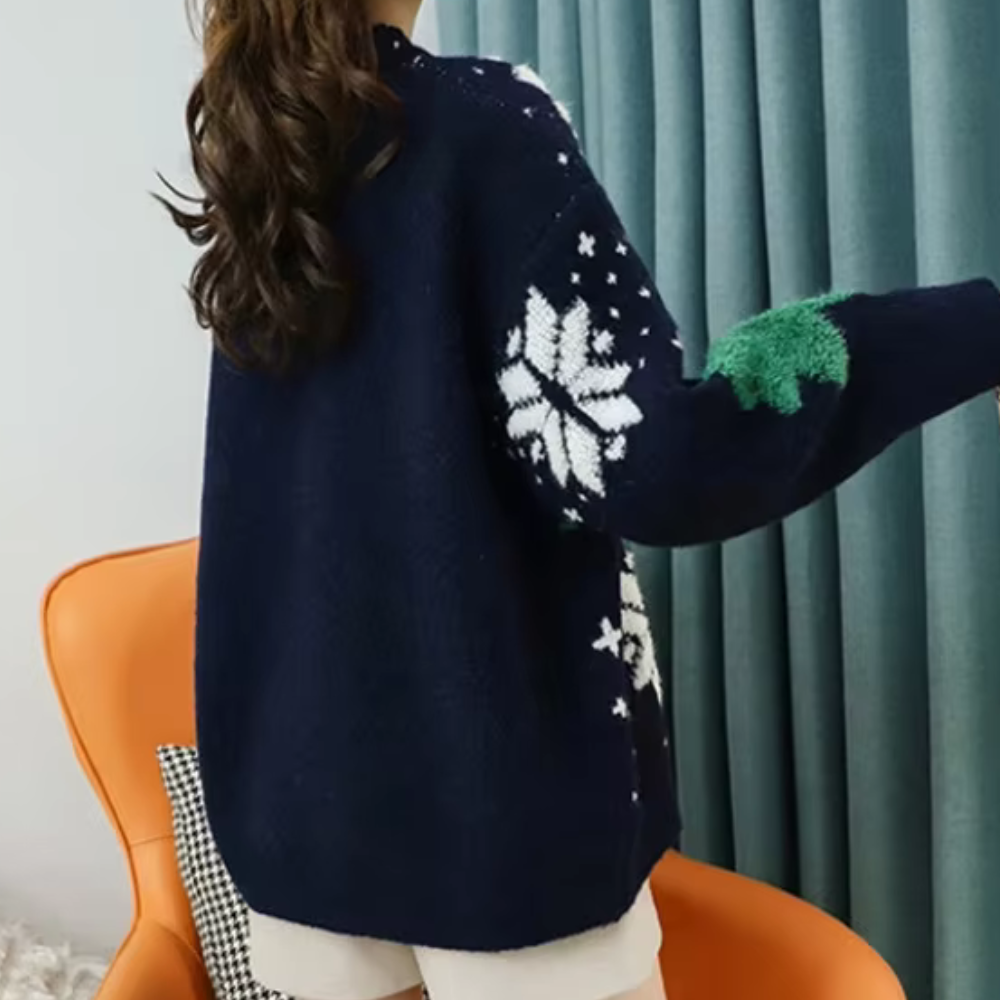 Drune | Stylischer Weihnachtspulli Für Damen Mit Muster