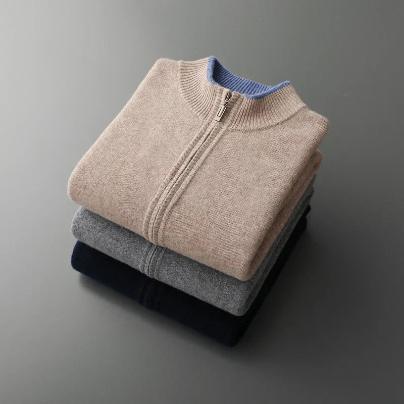 Drune | Elegante Cashmere Zip Jacke