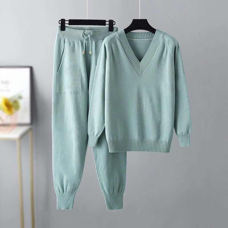 Drune | Set - Bequemer Pullover und Jogginghose Loungewear Set