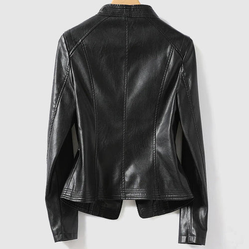 Drune | Lederjacke Mit Reißverschluss Für Damen - Ideal für Alltag