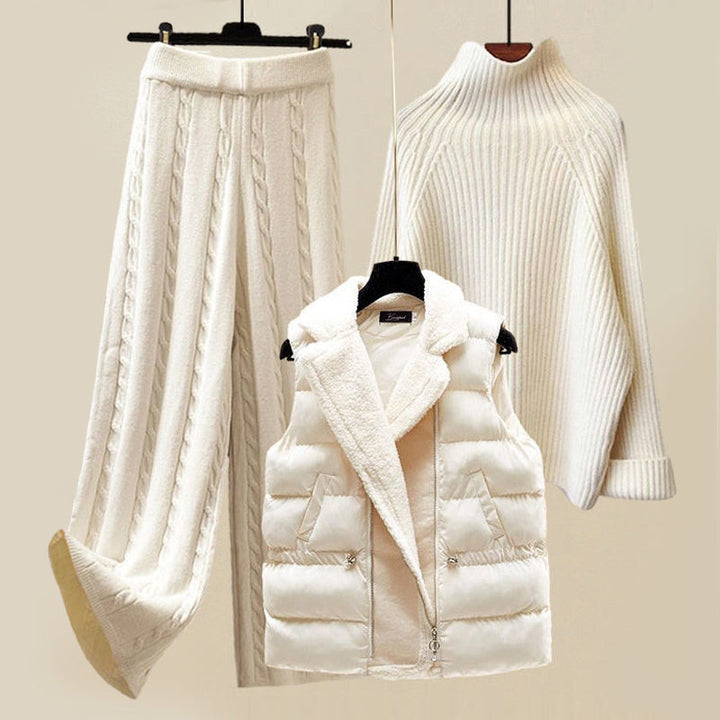 Drune | Winter Set Damen - Rollkragen, Daunenjacke & Hose