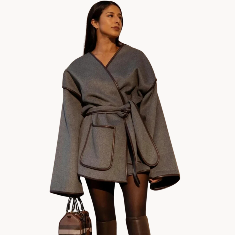 Drune | Taillierte Damenjacke mit Schickem Gürteldesign