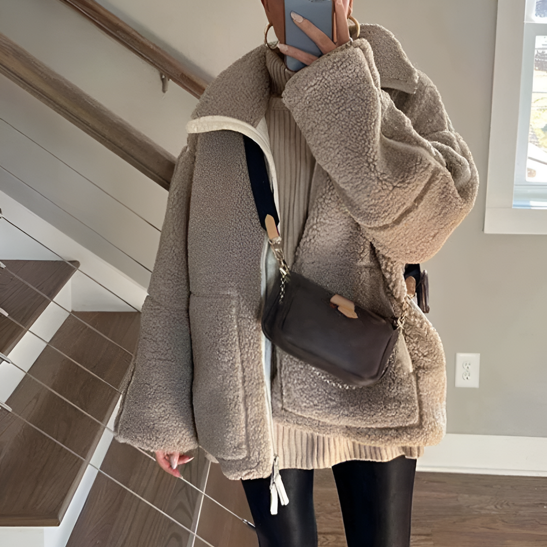Drune | Gemütliche Teddy Zip up Jacke